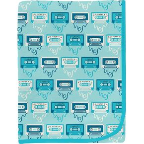 KicKee Print Swaddle Blankets, Silky Soft Baby Blanket, 40" x 29" (Natural Just So Animals - One Size)