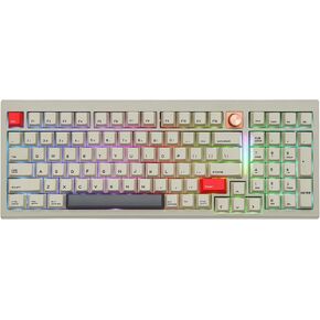 لوحة مفاتيح CIDOO V98 للألعاب من الألومنيوم بنسبة 96%، لوحة مفاتيح ميكانيكية ذات حشية مع 5 طبقات حشوة، QMK قابلة للبرمجة، BT5.0/2.4 جيجا هرتز/USB-C لوحة مفاتيح مخصصة قابلة للتبديل السريع مع أغطية مفاتيح PBT لـ Win/Mac in Kuwait