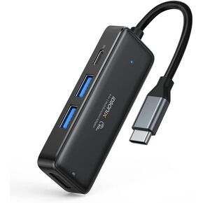 USB C HUB, iDsonix USB-C Multiport USB Hub with 4K HDMI, USB 3.0 5Gbps Data Transfer Port for MacBook Pro/Air M1 2020, iPad Pro 2021, iPad Mini 6, Surface Pro and More(4P)