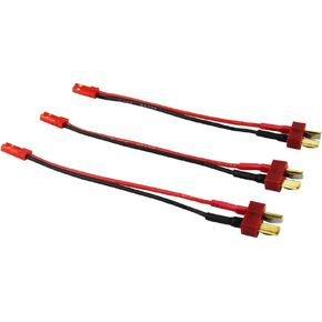 3pcs Male T-Plug to Male JST Connector Adapter 3.93inch Heavy Duty 20awg Wire(pack of 3)
