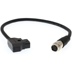 DRRI Anton Bauer 12 Pin Hirose to D-Tap Power Cable for B4 2/3" Lens Fujinon Canon
