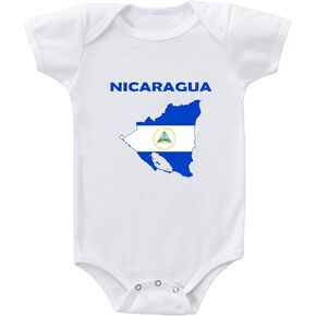 Speedy Pros Baby Bodysuit Nicaragua Funny Cotton Boy & Girl Clothes White