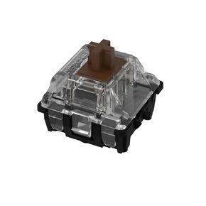 108 قطعة مفاتيح بصرية Gateron Brown Ks-15 RGB لجميع المفاتيح الضوئية لوحة المفاتيح الميكانيكية SK61 SK64 (بني بصري)