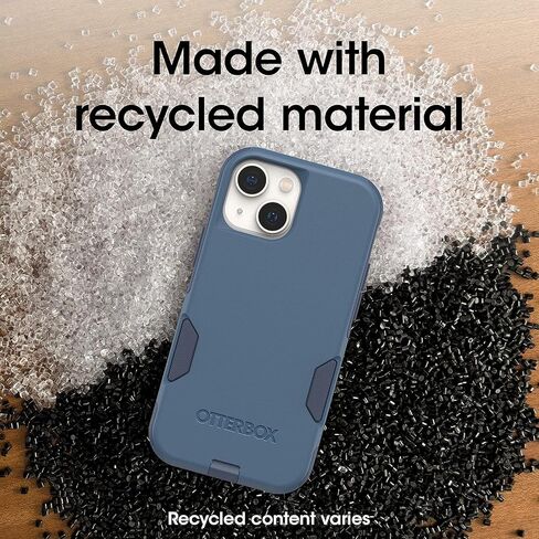 OtterBox iPhone 13 Mini & iPhone 12 Mini (Only) - Commuter Series Case - Rock Skip Way (Blue) - Slim & Tough - Pocket-Friendly - with Port Protection - Non-Retail Packaging in Saudi Arabia