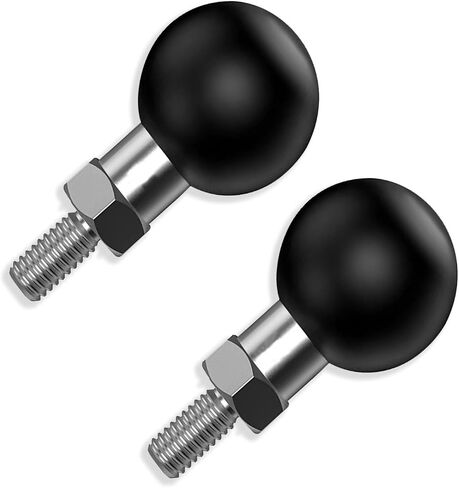 1'' Ball Adapter with M6 x 1.0mm Threaded Post Ball Mount Compatible with RAM Mounts B Size 1 Inch Portable Screw Ball Head for Bike,Motorcycle,ATV,Rearview Mirror, Black in Saudi Arabia