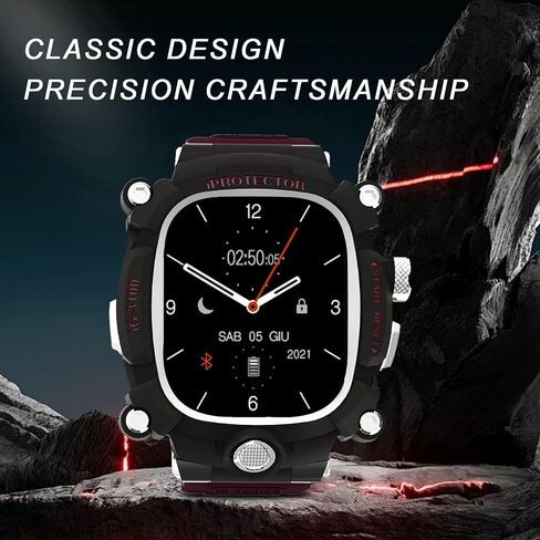 Watch Case for Apple Watch Ultra 1/2 49mm, Cool Men Sport Bands Rugged Case Silicon Strap for Watch Full Protective Cover, Novetly Designed for Apple Watch Case with Band Case Gifts for Men in Saudi Arabia