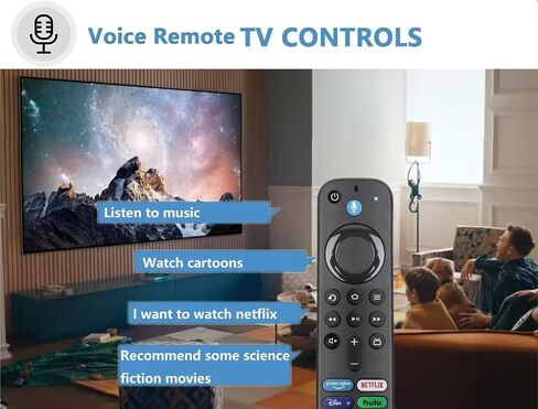 Fire Stick Remote Replacement Control Controller for Fire Stick 2nd Gen, 3rd Gen, Lite, 4K,4K MAX Cube 1st Gen, 2nd Gen, 3nd Gen Fire 3rd Gen Pendant Design 12.9.1 in Saudi Arabia