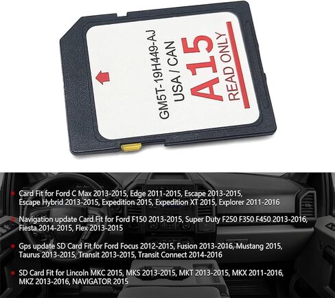 أحدث إصدار لعام 2024 من بطاقة SD للملاحة A15 GM5T-19H449-AJ مناسبة لسيارات Ford وLincoln الأحدث المحدثة A15 بالولايات المتحدة الأمريكية وكندا in Saudi Arabia