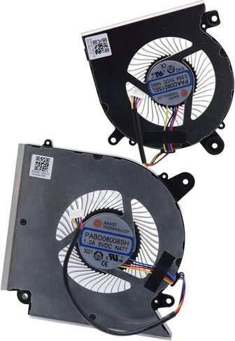 مروحة تبريد رسومات GPU Deal4GO PAAD06015SL N460 بديلة لـ MSI GF65 GF66 GL66 GF76 GL76 WF76 MS-1583 MS-1584 MS-17L1 MS-17L4 MS-16W1، أسود in Kuwait