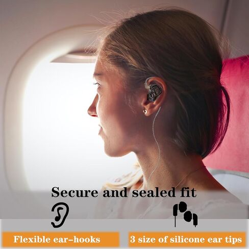 شاشة KZ ZAR داخل الأذن 7BA+1DD Hybrid 8 سماعات أذن هاي فاي باس بخاصية إلغاء الضوضاء، وضوح في جميع الترددات، سماعات رأس مريحة لمهندسي الصوت والموسيقيين (مع ميكروفون) in Kuwait