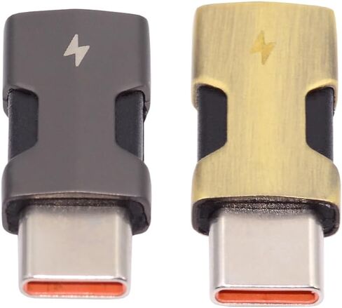 Cablecc 2pcs/Set 480Mbps USB-C Type C إلى 8P ذكر إلى أنثى محول بيانات الطاقة متوافق مع iPhone 15 وAndroid والكمبيوتر اللوحي in Kuwait