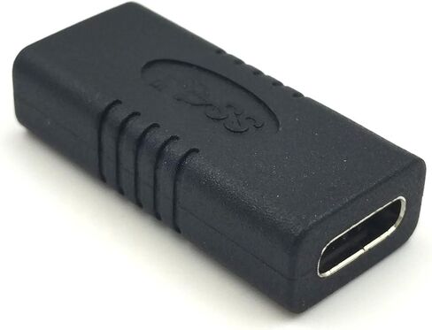 محول Poyiccot USB C أنثى إلى أنثى، وصلة USB C، موسع USB C USB 3.1 نوع C أنثى إلى أنثى موصل تمديد لأجهزة الكمبيوتر المحمول والكمبيوتر اللوحي والهاتف المحمول (USB C F/F) in Saudi Arabia