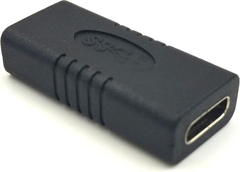 محول Poyiccot USB C أنثى إلى أنثى، وصلة USB C، موسع USB C USB 3.1 نوع C أنثى إلى أنثى موصل تمديد لأجهزة الكمبيوتر المحمول والكمبيوتر اللوحي والهاتف المحمول (USB C F/F) in Saudi Arabia