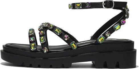 Cape Robbin Gladiator Sandals For Women Strappy Sandals For Women - Jeweled Sandals For Women Fancy Sandals For Women Corabel in Saudi Arabia