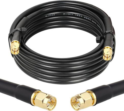 SMA Male to SMA Male Coaxial Cable 50 ohm KMR240 Coax Cable Ultra Low Loss Antenna Extension Cable with SMA Connector for 3G/4G/5G/LTE Network Equipment, GPS, RF Radio to Antenna (3FT) in Saudi Arabia