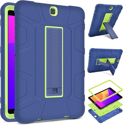 DETUOSI Shockproof Case for Samsung Galaxy Tab S2 9.7" 2015 (SM-T810/ T813/ T817T/ T817V),3-Layers Hybrid Heavy Duty Multi-Angle Kickstand Protective Cover for Samsung Galaxy Tab S2 9.7" Case for Kids in Saudi Arabia