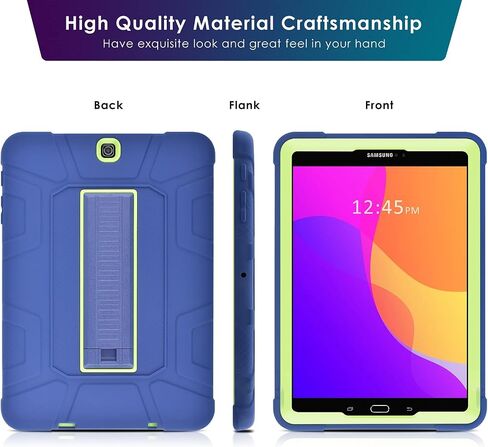 DETUOSI Shockproof Case for Samsung Galaxy Tab S2 9.7" 2015 (SM-T810/ T813/ T817T/ T817V),3-Layers Hybrid Heavy Duty Multi-Angle Kickstand Protective Cover for Samsung Galaxy Tab S2 9.7" Case for Kids in Saudi Arabia