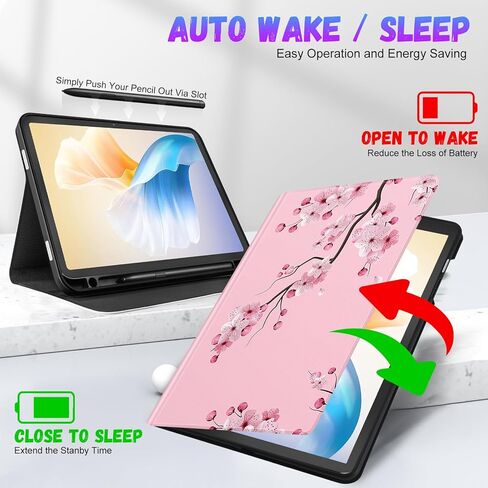 حافظة لهاتف سامسونج جالاكسي تاب A7 مقاس 10.4 بوصة للنساء والفتيات غطاء فوليو لطيف مع حامل قلم رصاص تصميم عصري على شكل زهرة Kawaii جرلي حافظة تابلت جميلة لهاتف سامسونج تاب A7 2022/2020 in Kuwait