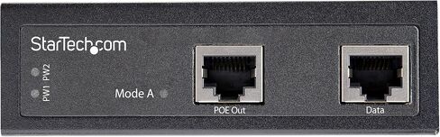 StarTech.com Industrial Gigabit Ethernet PoE Injector - 30W 802.3at PoE+ Midspan 48V-56VDC DIN Rail Power Over Ethernet Injector Adapter - -40C to +75C Cameras/Sensors/WiFi Access (POEINJ30W) in Saudi Arabia