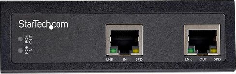 StarTech.com Industrial Gigabit Ethernet PoE Injector - 30W 802.3at PoE+ Midspan 48V-56VDC DIN Rail Power Over Ethernet Injector Adapter - -40C to +75C Cameras/Sensors/WiFi Access (POEINJ30W) in Saudi Arabia