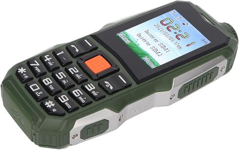 2G Dual SIM Unlocked Mobile Phone Large Buttons Senior Cell Phone with 1.8 Inch HD Screen 2800mAh Battery 2G GSM Dual SIM 8W HD Camera BT 2.0 Large Volume for Elderly (Green) in Saudi Arabia