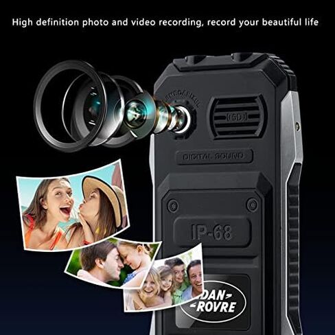 Heayzoki 2G Seniors Cell Phone, Dual SIM Big Unlocked Seniors Mobile Phone, 2.4in HD Screen 6800mAh Long Battery Life Seniors Cell Phone(Black) in Saudi Arabia