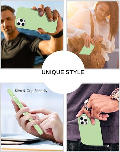 BENTOBEN iPhone 12 Pro Max Case, Slim Fit Liquid Silicone Soft Gel Rubber Bumper Anti-Scratch Shockproof Women Men Girl Boy Protective Case with Microfiber Lining for iPhone 12 Pro Max, Hot Pink in Saudi Arabia