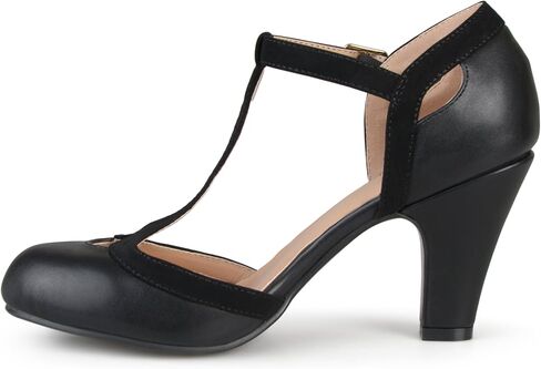 حذاء نسائي من Brinley Co بعرض عادي وواسع على شكل حرف T بلونين غير لامع ماري جين in Kuwait