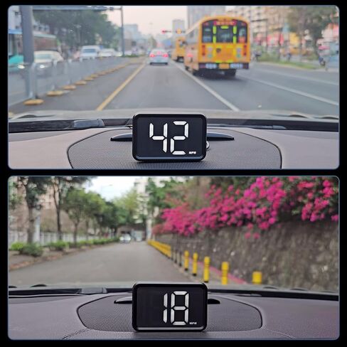 عداد السرعة الرقمي GPS مع MPH، شاشة عرض رأس السيارة لجميع السيارات، توصيل وتشغيل كابل USB in Kuwait