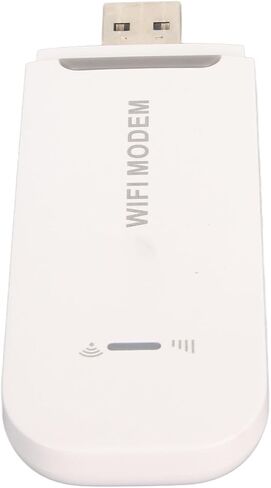 نقطة اتصال محمولة، راوتر USB محمول 4G LTE، فتحة بطاقة SIM دونجل عالية السرعة 150 ميجابت في الثانية، مشاركة ما يصل إلى 10 مستخدمين للسفر المكتبي (أبيض) in Saudi Arabia