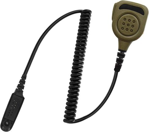 Waterproof Radio Speaker Mic Walkie Talkie Shoulder Handheld Microphone with PTT for HT750 HT1250 HT1250ls MTX8250 GP328 Tan Color (GP328-01) in Saudi Arabia