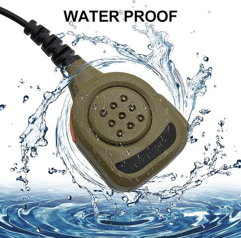 Waterproof Radio Speaker Mic Walkie Talkie Shoulder Handheld Microphone with PTT for HT750 HT1250 HT1250ls MTX8250 GP328 Tan Color (GP328-01) in Saudi Arabia