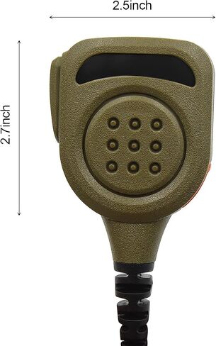 Waterproof Radio Speaker Mic Walkie Talkie Shoulder Handheld Microphone with PTT for HT750 HT1250 HT1250ls MTX8250 GP328 Tan Color (GP328-01) in Saudi Arabia