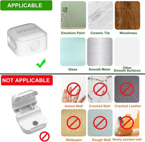 8 Pack Cable Management Cord Organizer,Flip-top Magnetic Cable Clips Adhesive Wire Holder Keeper,Hide Organize Phone USB Charger Cable for Under Desk,Nightstand,Kitchen,Office,Car,White in Saudi Arabia