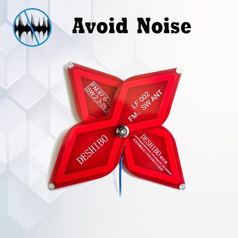 هوائي راديو صغير محمول على الموجات القصيرة LF-002 هوائي خارجي FM: 87.6-108 ميجا هرتز SW: 2.3-29.9 ميجا هرتز تحسين استقبال الإشارة وتجنب الضوضاء مناسب لأي راديو in Kuwait