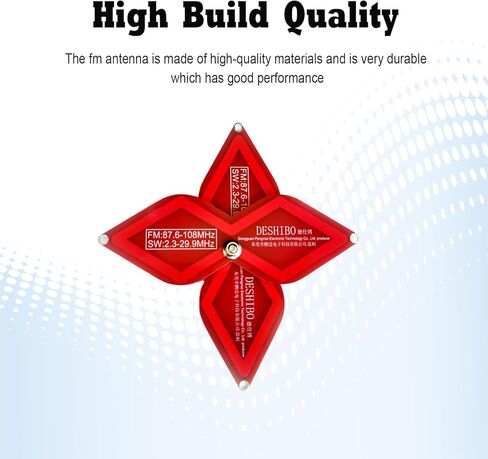 هوائي راديو صغير محمول على الموجات القصيرة LF-002 هوائي خارجي FM: 87.6-108 ميجا هرتز SW: 2.3-29.9 ميجا هرتز تحسين استقبال الإشارة وتجنب الضوضاء مناسب لأي راديو in Kuwait