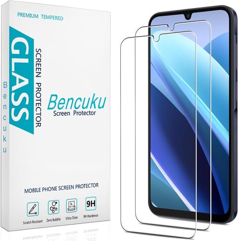 (عبوتان) HPTech مصمم لهاتف Samsung Galaxy A25 5G / Galaxy A25 واقي شاشة من الزجاج المقوى، مضاد للخدش، خالٍ من الفقاعات in Kuwait