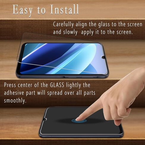 (عبوتان) HPTech مصمم لهاتف Samsung Galaxy A25 5G / Galaxy A25 واقي شاشة من الزجاج المقوى، مضاد للخدش، خالٍ من الفقاعات in Kuwait