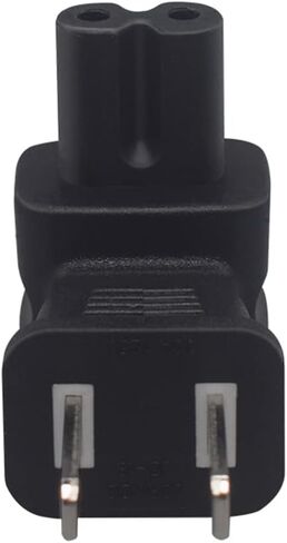 Nema 1-15P to C7 Right Angle AC Power Adapter,US IEC 320 C7 2-pin AC Power Adapter (1-15p to C7) in Saudi Arabia