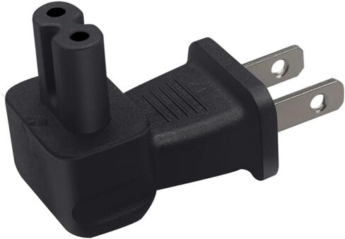 Nema 1-15P to C7 Right Angle AC Power Adapter,US IEC 320 C7 2-pin AC Power Adapter (1-15p to C7) in Saudi Arabia
