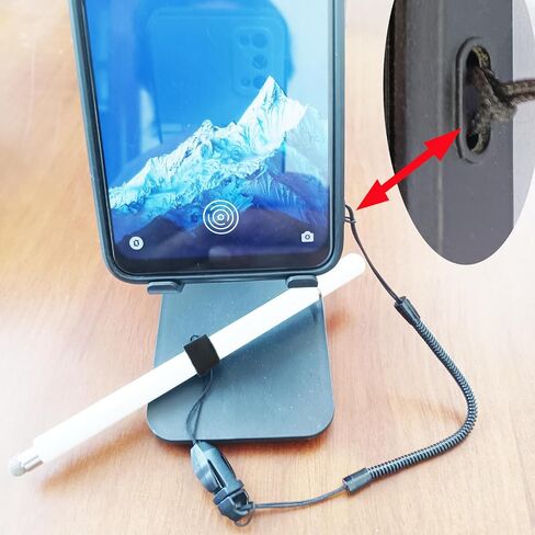 Ttablet Pen Holder Pen Loss Prevention Lanyard Set 2 Silicone Pen Sleeves for DIY with 2 17 Inch Stretchable Necklace Lanyards 2 Quick Clasps -Free 1 Hole Opener -Pendant Stylus Holder for Cell Phone in Saudi Arabia