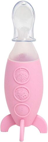 Baby Feeding Spoon Squeeze, Stand-up Base Design, BPA & Phthalate Free, 3 oz, Baby Feeder Spoon, 6 Month+ in Saudi Arabia