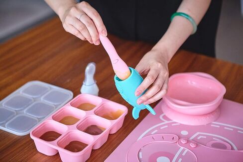 Baby Feeding Spoon Squeeze, Stand-up Base Design, BPA & Phthalate Free, 3 oz, Baby Feeder Spoon, 6 Month+ in Saudi Arabia
