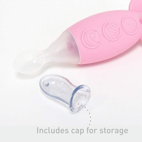 Baby Feeding Spoon Squeeze, Stand-up Base Design, BPA & Phthalate Free, 3 oz, Baby Feeder Spoon, 6 Month+ in Saudi Arabia