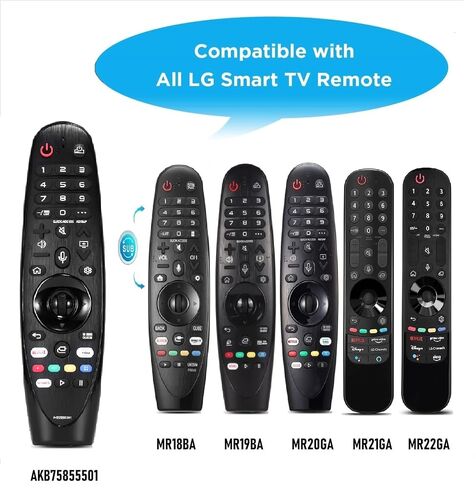 Replacement for LG Magic Voice Remote Control for 2017-2022 LG Smart TV, AN-MR22GA MR21GA MR20GA MR19BA MR18BA MR650A AKB75855501 Magic Remote with Voice and Pointer Function in Saudi Arabia