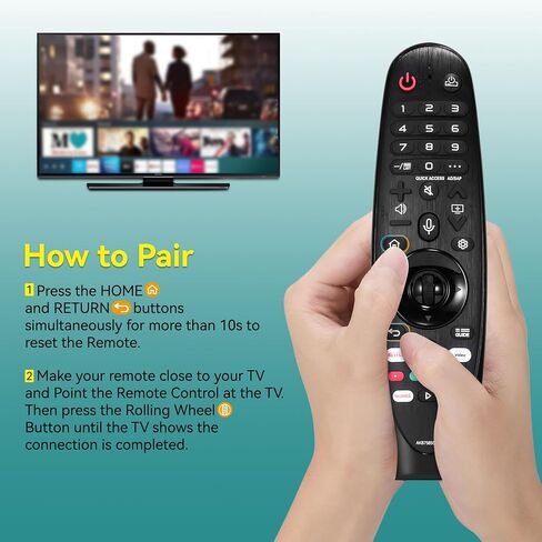 Replacement for LG Magic Voice Remote Control for 2017-2022 LG Smart TV, AN-MR22GA MR21GA MR20GA MR19BA MR18BA MR650A AKB75855501 Magic Remote with Voice and Pointer Function in Saudi Arabia