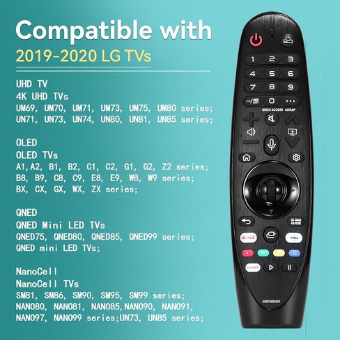 Replacement for LG Magic Voice Remote Control for 2017-2022 LG Smart TV, AN-MR22GA MR21GA MR20GA MR19BA MR18BA MR650A AKB75855501 Magic Remote with Voice and Pointer Function in Saudi Arabia