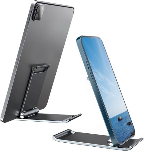 حامل هاتف خلوي للمكتب، حامل هاتف خلوي بزاوية قابلة للتعديل وحامل Ipad للمكتب، متوافق مع جميع الهواتف المحمولة، Ipad (4-8 بوصات)، حامل هاتف قابل للطي in Kuwait