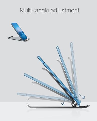 حامل هاتف خلوي للمكتب، حامل هاتف خلوي بزاوية قابلة للتعديل وحامل Ipad للمكتب، متوافق مع جميع الهواتف المحمولة، Ipad (4-8 بوصات)، حامل هاتف قابل للطي in Kuwait