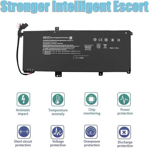 55.67Wh MB04XL Battery 844204-850 15.4V for HP Envy X360 15-AQ273CL 15-AQ100NX 15-AQ267CL 15-AQ015NR 15-AQ173CL 15T-AQ100 15T-AQ200, M6-AQ000 AQ003DX AQ005DX AQ103DX AQ105DX AR004DX 843538-541 in Saudi Arabia